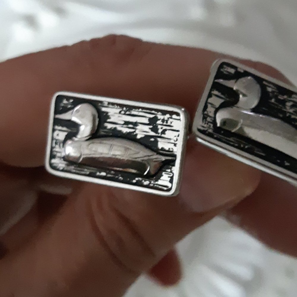 1950 Duck Cufflinks  HICKOK